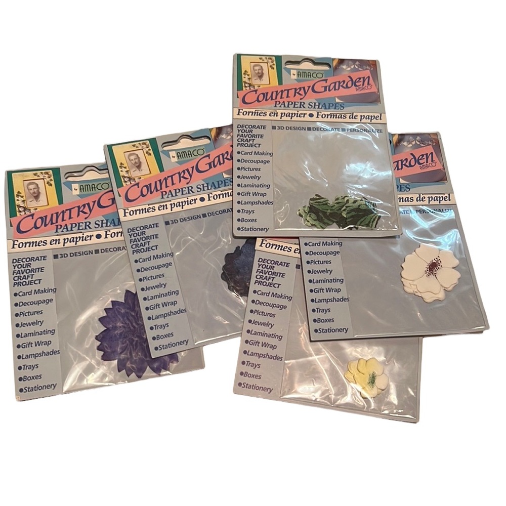 Country Garden Paper Shapes Flowers